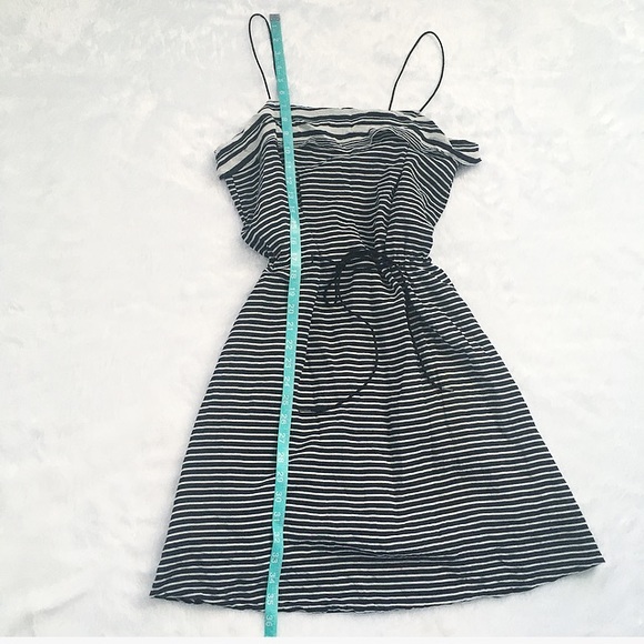 Madewell Striped Tie-waist Silk Dress - Picture 4 of 8